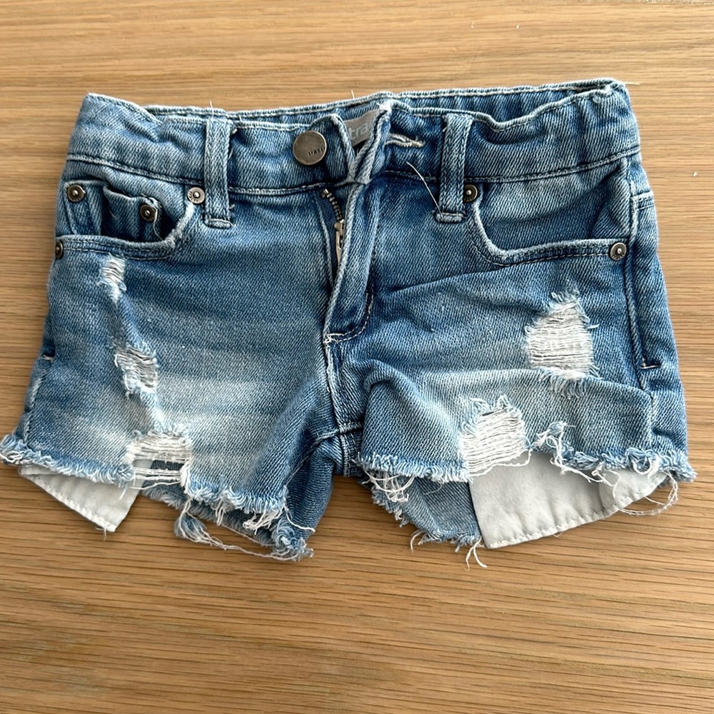 Girls denim Tractor shorts